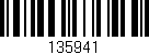 Código de barras (EAN, GTIN, SKU, ISBN): '135941'