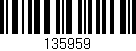 Código de barras (EAN, GTIN, SKU, ISBN): '135959'