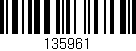 Código de barras (EAN, GTIN, SKU, ISBN): '135961'