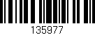Código de barras (EAN, GTIN, SKU, ISBN): '135977'