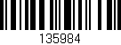 Código de barras (EAN, GTIN, SKU, ISBN): '135984'