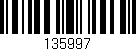 Código de barras (EAN, GTIN, SKU, ISBN): '135997'