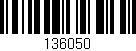Código de barras (EAN, GTIN, SKU, ISBN): '136050'