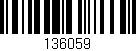 Código de barras (EAN, GTIN, SKU, ISBN): '136059'