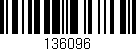 Código de barras (EAN, GTIN, SKU, ISBN): '136096'