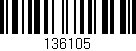 Código de barras (EAN, GTIN, SKU, ISBN): '136105'