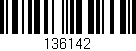 Código de barras (EAN, GTIN, SKU, ISBN): '136142'