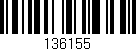 Código de barras (EAN, GTIN, SKU, ISBN): '136155'