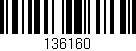 Código de barras (EAN, GTIN, SKU, ISBN): '136160'