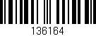 Código de barras (EAN, GTIN, SKU, ISBN): '136164'