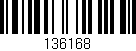 Código de barras (EAN, GTIN, SKU, ISBN): '136168'