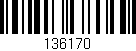 Código de barras (EAN, GTIN, SKU, ISBN): '136170'