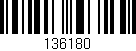 Código de barras (EAN, GTIN, SKU, ISBN): '136180'