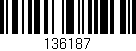 Código de barras (EAN, GTIN, SKU, ISBN): '136187'