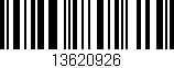 Código de barras (EAN, GTIN, SKU, ISBN): '13620926'