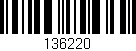 Código de barras (EAN, GTIN, SKU, ISBN): '136220'