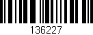 Código de barras (EAN, GTIN, SKU, ISBN): '136227'