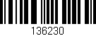 Código de barras (EAN, GTIN, SKU, ISBN): '136230'