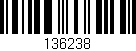 Código de barras (EAN, GTIN, SKU, ISBN): '136238'