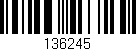 Código de barras (EAN, GTIN, SKU, ISBN): '136245'