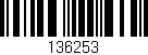 Código de barras (EAN, GTIN, SKU, ISBN): '136253'