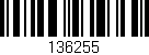 Código de barras (EAN, GTIN, SKU, ISBN): '136255'