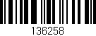 Código de barras (EAN, GTIN, SKU, ISBN): '136258'