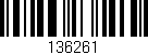 Código de barras (EAN, GTIN, SKU, ISBN): '136261'