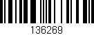 Código de barras (EAN, GTIN, SKU, ISBN): '136269'