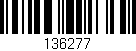 Código de barras (EAN, GTIN, SKU, ISBN): '136277'