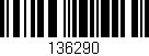 Código de barras (EAN, GTIN, SKU, ISBN): '136290'