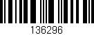 Código de barras (EAN, GTIN, SKU, ISBN): '136296'
