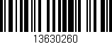 Código de barras (EAN, GTIN, SKU, ISBN): '13630260'