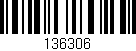 Código de barras (EAN, GTIN, SKU, ISBN): '136306'