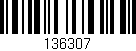 Código de barras (EAN, GTIN, SKU, ISBN): '136307'