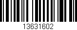 Código de barras (EAN, GTIN, SKU, ISBN): '13631602'