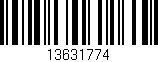 Código de barras (EAN, GTIN, SKU, ISBN): '13631774'