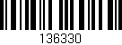 Código de barras (EAN, GTIN, SKU, ISBN): '136330'