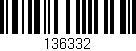 Código de barras (EAN, GTIN, SKU, ISBN): '136332'