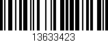 Código de barras (EAN, GTIN, SKU, ISBN): '13633423'