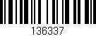 Código de barras (EAN, GTIN, SKU, ISBN): '136337'