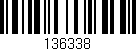 Código de barras (EAN, GTIN, SKU, ISBN): '136338'