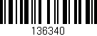 Código de barras (EAN, GTIN, SKU, ISBN): '136340'