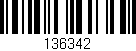 Código de barras (EAN, GTIN, SKU, ISBN): '136342'
