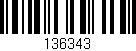 Código de barras (EAN, GTIN, SKU, ISBN): '136343'