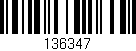 Código de barras (EAN, GTIN, SKU, ISBN): '136347'