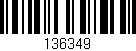 Código de barras (EAN, GTIN, SKU, ISBN): '136349'