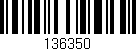 Código de barras (EAN, GTIN, SKU, ISBN): '136350'