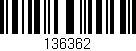 Código de barras (EAN, GTIN, SKU, ISBN): '136362'