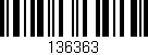 Código de barras (EAN, GTIN, SKU, ISBN): '136363'